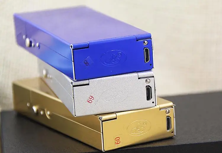 Тонкая сигарета чехол для женщин из алюминия 5 2 мм с зарядкой от Usb размер 104 * 40 17