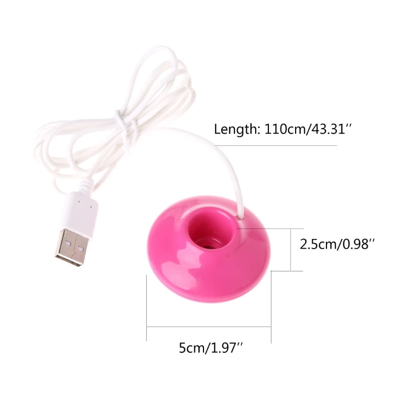 Мини USB пончик увлажнитель воздуха очиститель Арома диффузор для дома и офиса автомобиля портативный Прямая поставка De3