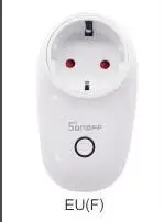 EU f Sonoff S26 Wi-Fi умная розетка EU/US/UK/CN/AU, беспроводная штепсельная розетка, Умный домашний переключатель, работает с Alexa Google Assistant IFTTT - Комплект: EU f