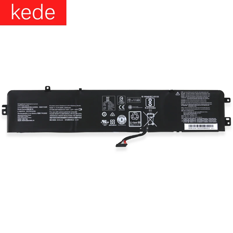 Kede Аккумулятор для ноутбука lenovo ideapad Xiaoxin 700 R720 Y700 14ISK Y520 15IKB 11 1 В 45Wh 4050 мАч L14M3P24