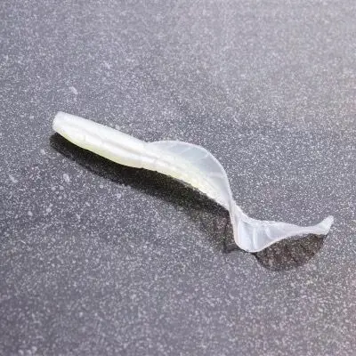 10 шт. мягкие приманки рыболовные приманки 5,8 см 8,6 см искусственная силиконовая Мягкая червячная юбка Хвостовая свинцовая головка - Цвет: 10pcs