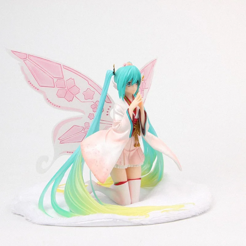 2019 новый 20 см гонки 2017 Мику хацуне Miku GT Ver. Сказочный Ангел Бабочка ПВХ фигурка от