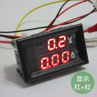 1 шт. DIY DC100V 10A Вольтметр Амперметр синий красный двойной Ампер Вольт Напряжение измеритель тока Датчик панель Цифровой светодиодный дисплей для автомобиля - Цвет: Red Red