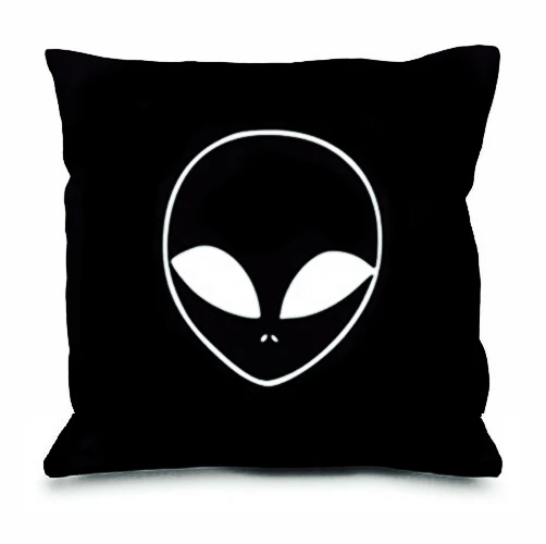 Новинка Наволочка с логотипом инопланетянина наволочка головой НЛО хипстер лицо