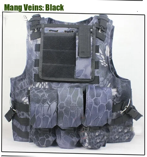 Новинка г. Mang вен CS Molle тактический colete армейские вентиляторы амфибия жилеты PRO защитная одежда непробиваемая майка Горячая - Цвет: Черный