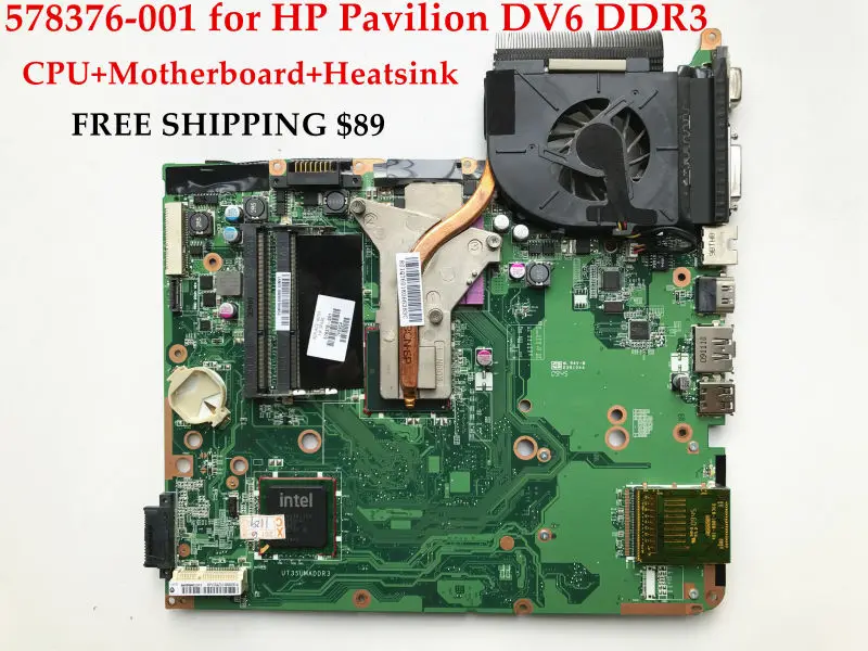 Высококачественная материнская плата для ноутбука + процессор радиатор HP Pavilion