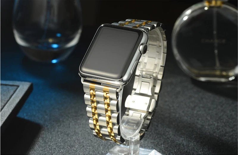 Ремешок для apple watch 42 мм 38 мм correa iwatch 44 мм/40 мм 4 3 2 браслет из нержавеющей стали pulseira apple watch 4 аксессуары