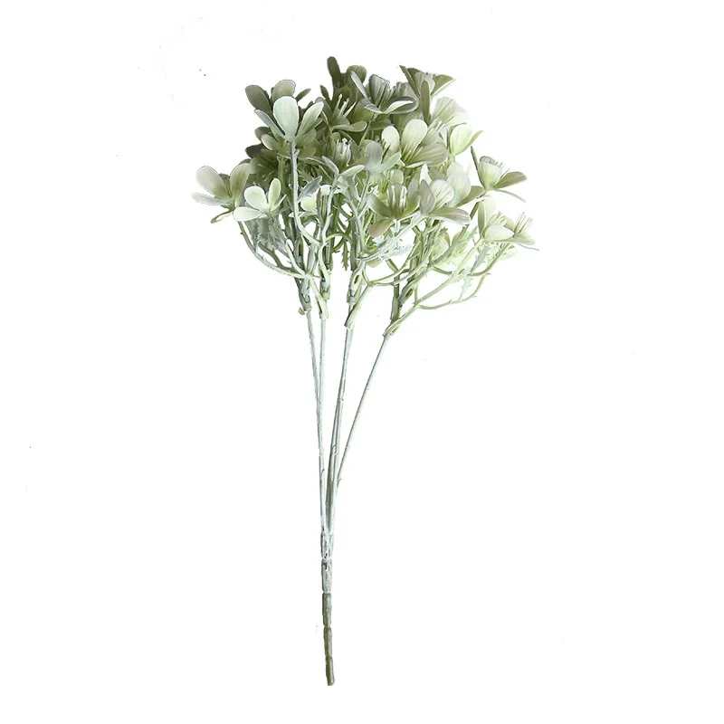 Искусственные цветы одна короткая пластиковая Сливовая трава подделка цветов