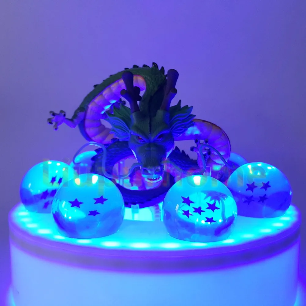 Shenron с синим светодиодным хрустальным шариком Набор для творчества Аниме Сон