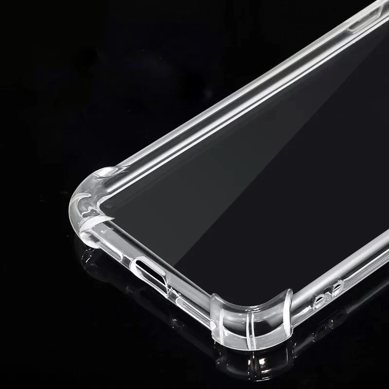 4 углы противоударный мягкий ТПУ прозрачный чехол для Huawei P8 P9 P10 V9 lite Nova Plus Honor 8 5A 6X