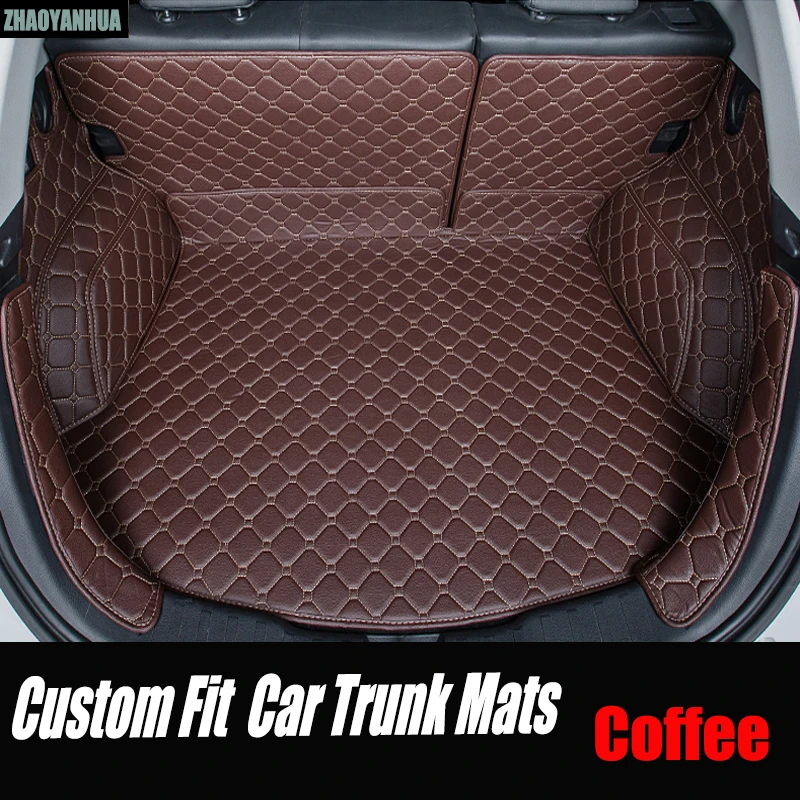 

ZHAOYANHUA Special Car trunk mats for Kia Sportage Optima K5 Forte Cerato K3 Cadenza Soul leather Anti-slip car-styling carpet l