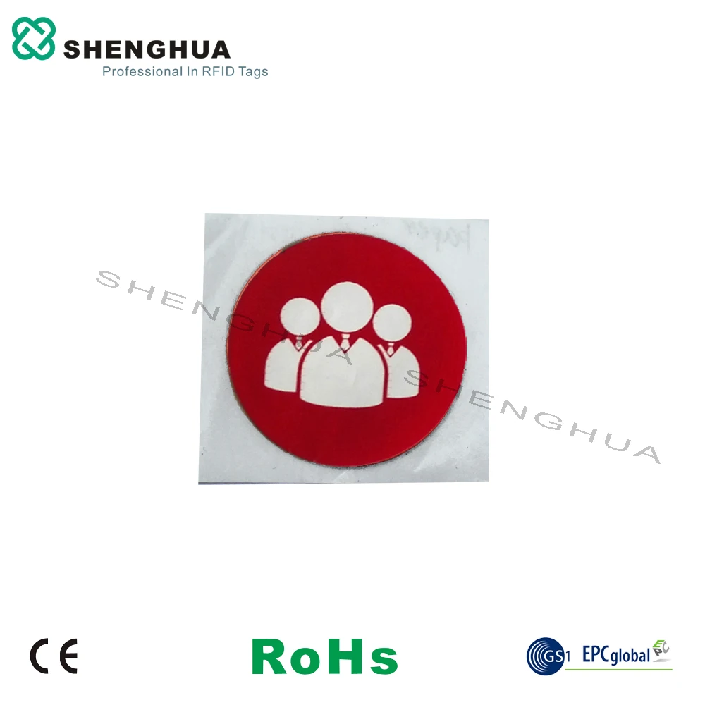 

6pcs/pack Custom Logo printing Dia25mm white NFC sticker nfc paper label for time attendance management