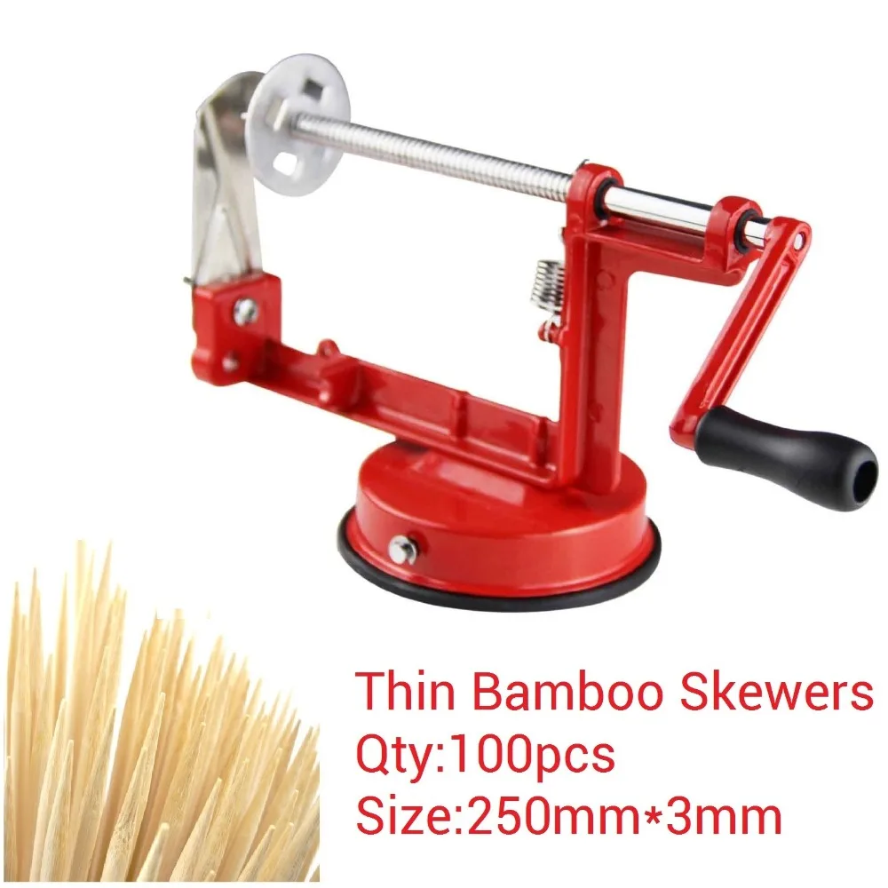 1 комплект из красного или витой картофель яблоко среза спираль картофеля фри