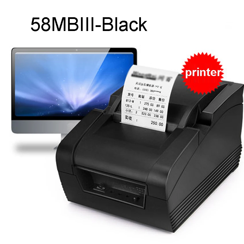 Принтеры GP 58MBIII mini line термопринтеры портативные кассовые принтеры для ресторанов