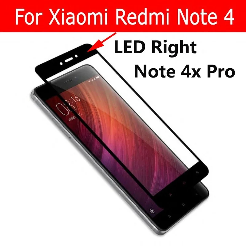 2.5D Закаленное стекло для Xiaomi Redmi Note 4 защитная пленка экрана 4x Pro полный Чехол