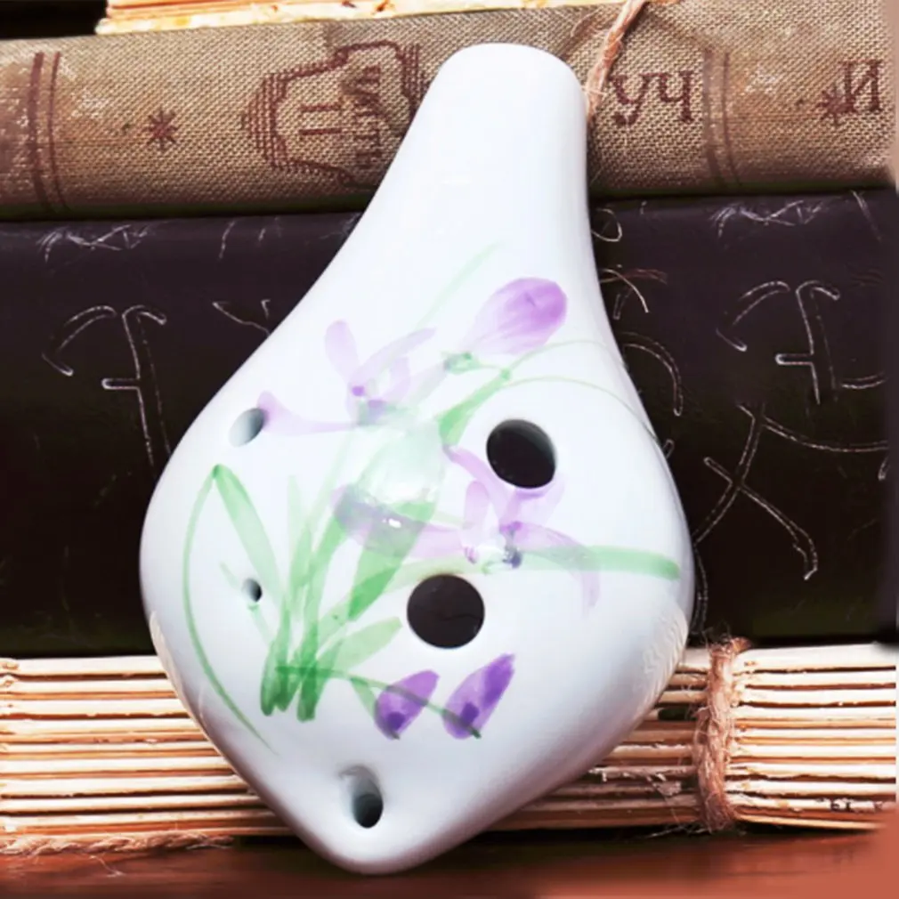 Lavender Керамический чайник 6 отверстий флейта окарина Zelda Alto C AC керамический s Профессиональный музыкальный духовой ОРФ инструмент для начинающих - Цвет: Lavender