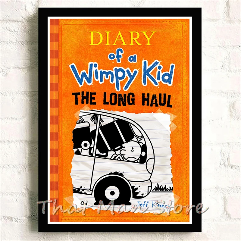 Дневник Wimpy, Детские плакаты, белые картонные принты, наклейки на стену, украшение дома, современный стиль, домашний художественный бренд - Цвет: Многоцветный