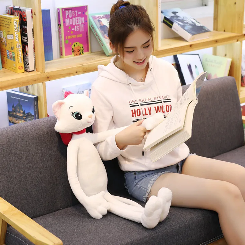 Плюшевые игрушки куклы новые изысканные длинные ножки глаза с вышивкой кошка