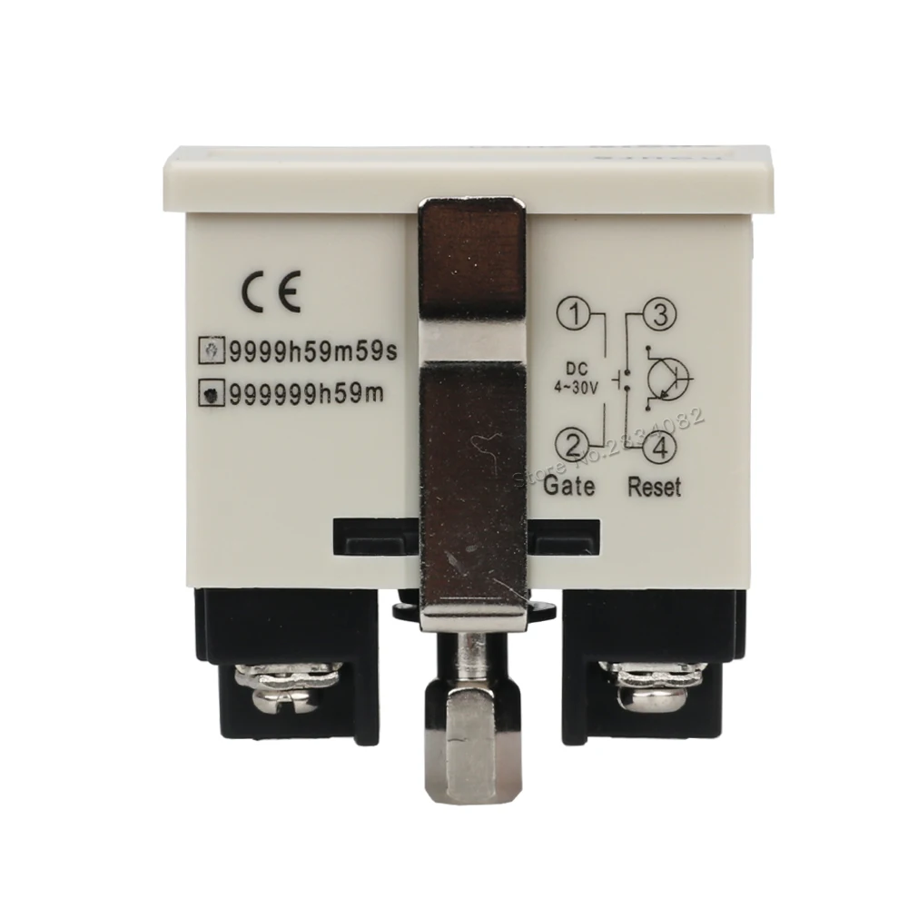100-220VAC 4-30VDC без напряжения Счетчик часов 8 цифр Цифровые таймеры 9999h59m59s 999999h59m 48*24 мм ZHC3L-8