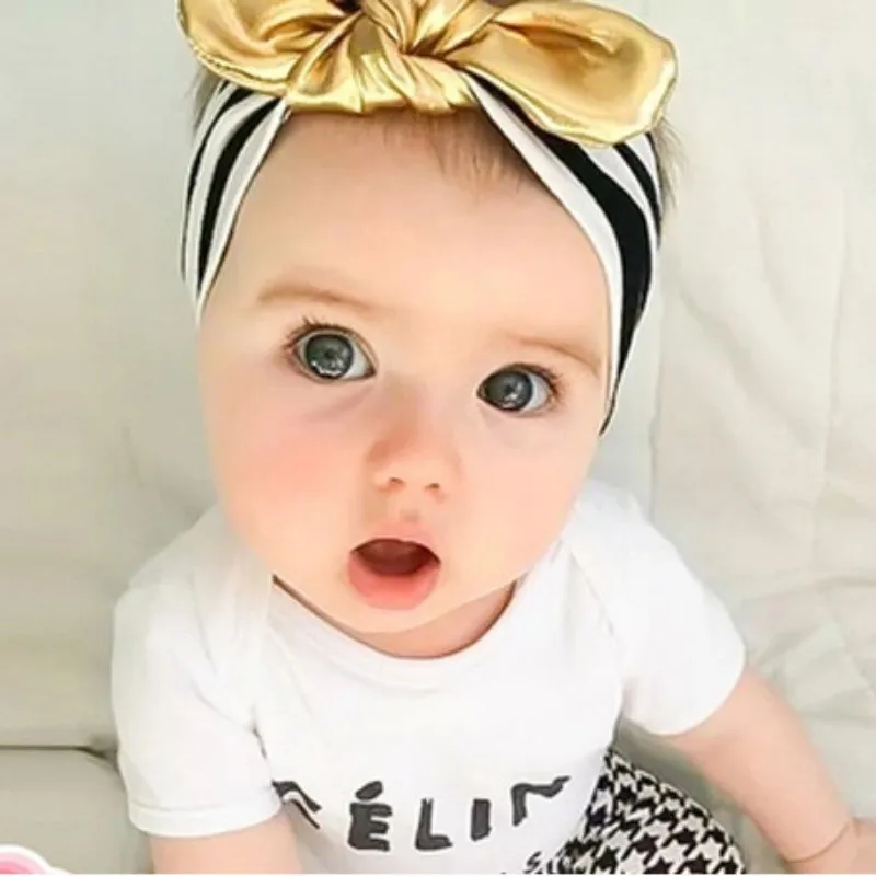 Newborn Toddler Girls Kids Dots Turban Knot Hairband Headband Hair Band Accessories | Детская одежда и обувь