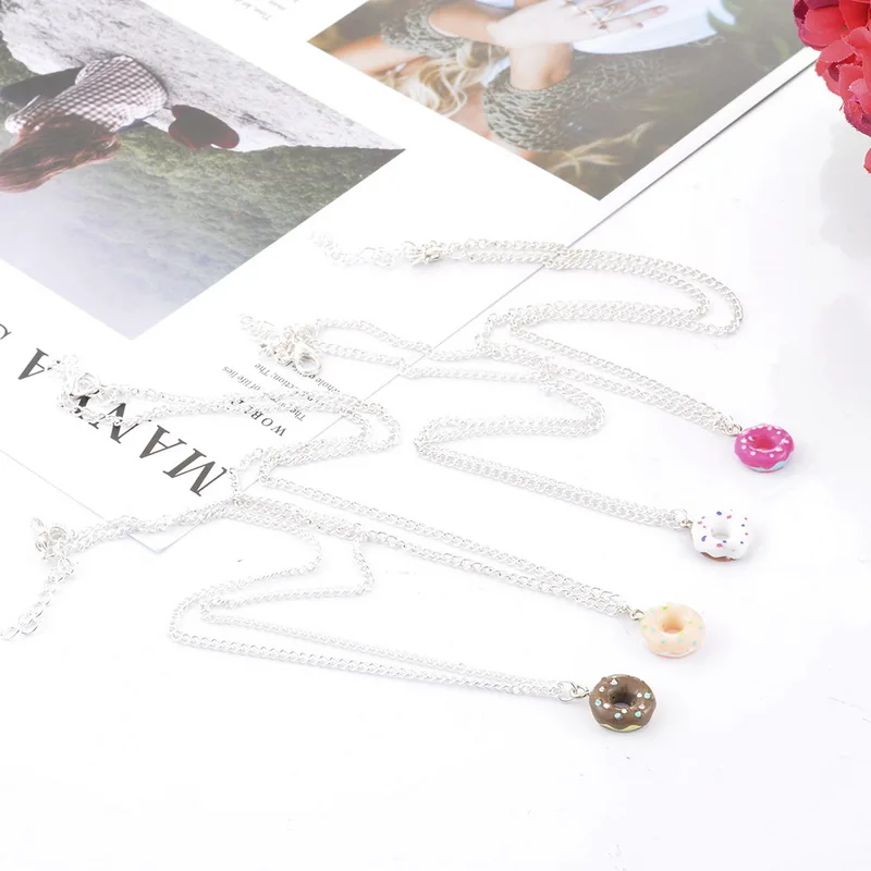 4 шт. регулируемые пончики ручной работы полимерные шармы подвески ожерелья для