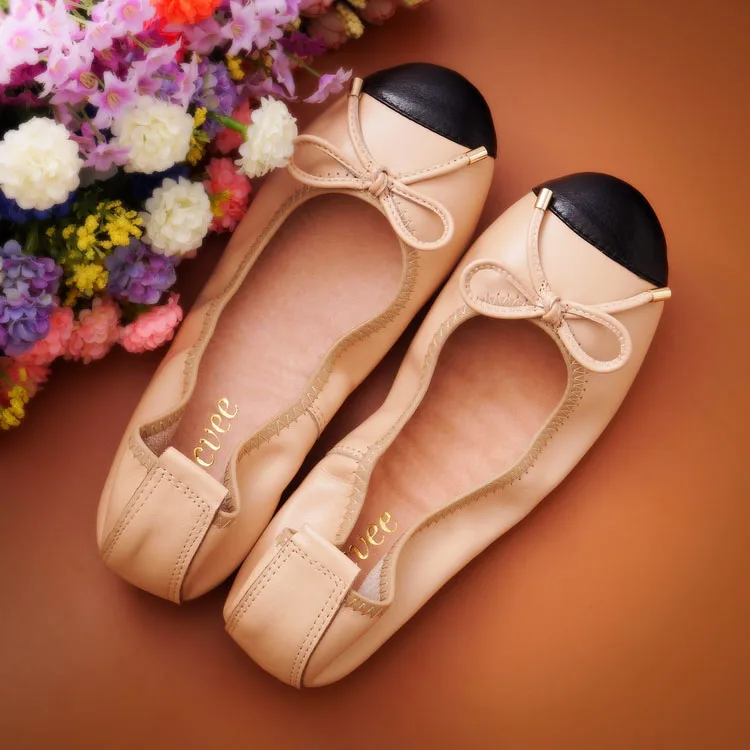 AUCVEE/Лидер продаж Брендовая женская обувь из натуральной кожи на плоской подошве