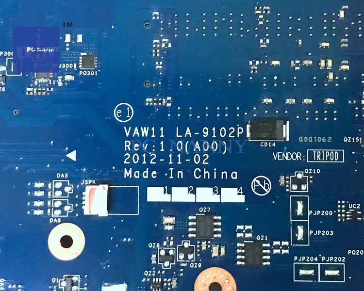 Материнская плата PCNANNY V98DM 0V98DM VAW11 LA-9102P для Dell Inspiron 5721 w/ i7-3537U HD8700M &quotGRADE A&quot