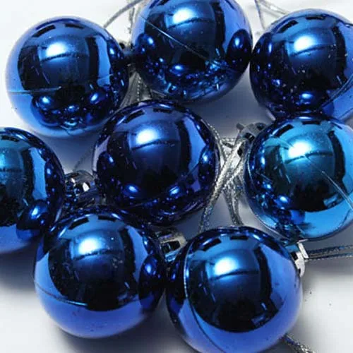 24 шт шикарные рождественские безделушки для елки простые блестящие