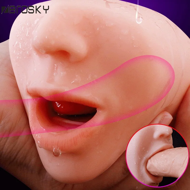 Реалистичная оральная 3D глубокая глотка с языком и зубами искусственная