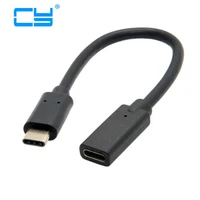 usb c usb 3 1 type c male to female extension data cable for macbook tablet mobile phone 20cm