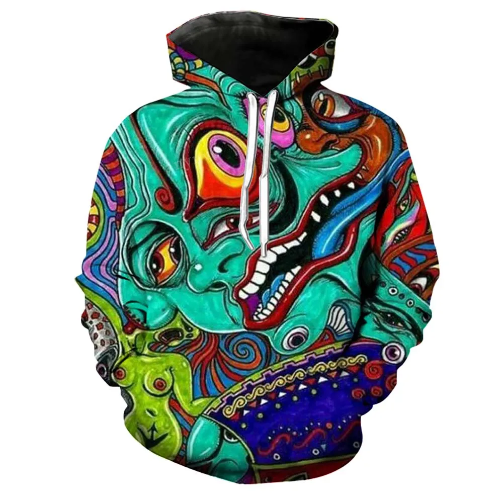 Hot Sale Sweatshirts Mens Brand Hoodies Men Joker Printing Hip Hop Hoodie Male Casual Tracksuits Size S-5XL Wholesale and Retail | Мужская