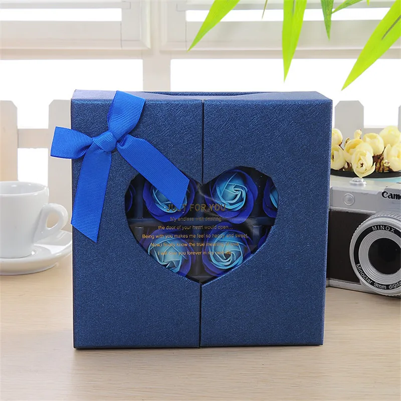 

Rose Soap Flowers Artificial Flowers Rose Gift Box Valentine's Day Rose Birthday Party Gift For Wedding Party Decor Fake Flower