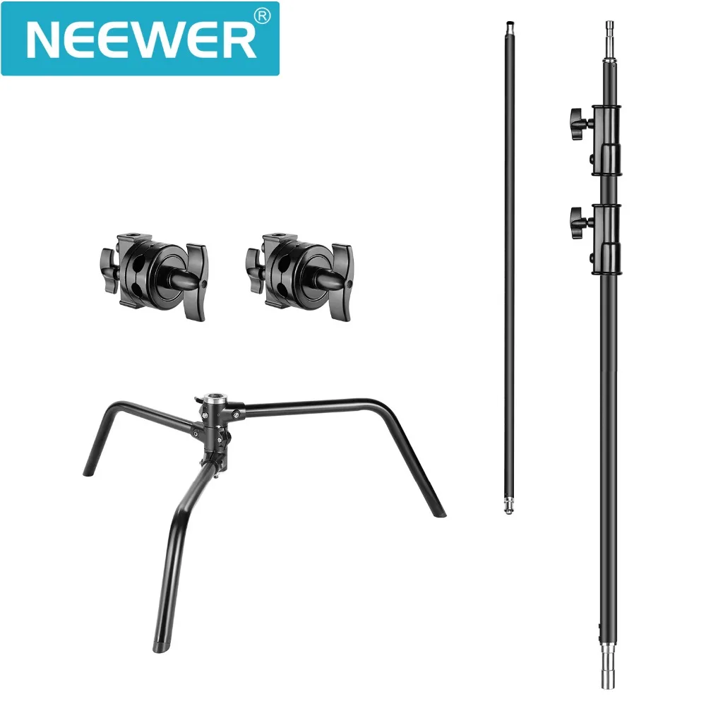 Neewer 2 шт. в комплекте Heavy Duty светильник стенд c Макс 10 футов/3 м Регулируемая с 3 5