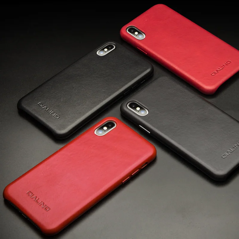 Верхний слой наппа Horween кожаный чехол для телефона для iPhone X XS XR Max роскошный бизнес тонкий кобура задняя крышка для iPhone XS XR Max