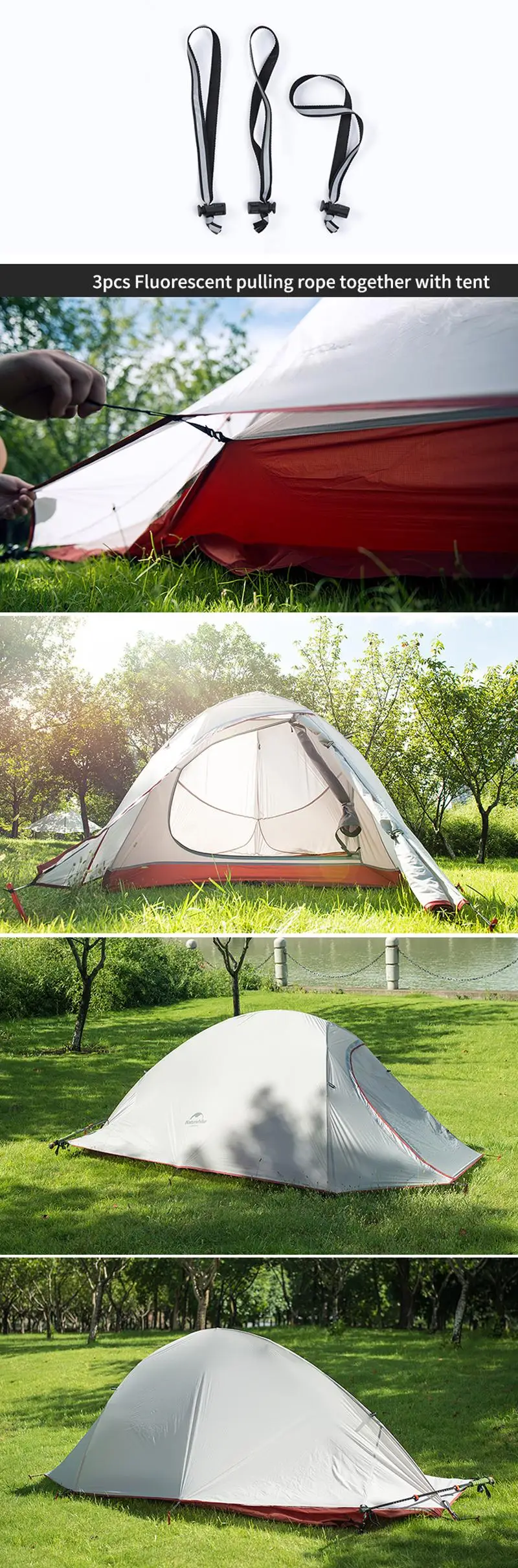 Naturehike CloudUp 20D/210T полиэстер сверхлегкий Тент Открытый Кемпинг путешествия палатка для 1 человека 4 сезона