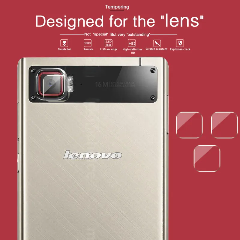 Противоударная задняя камера с объективом из закаленного стекла пленка для Lenovo K5