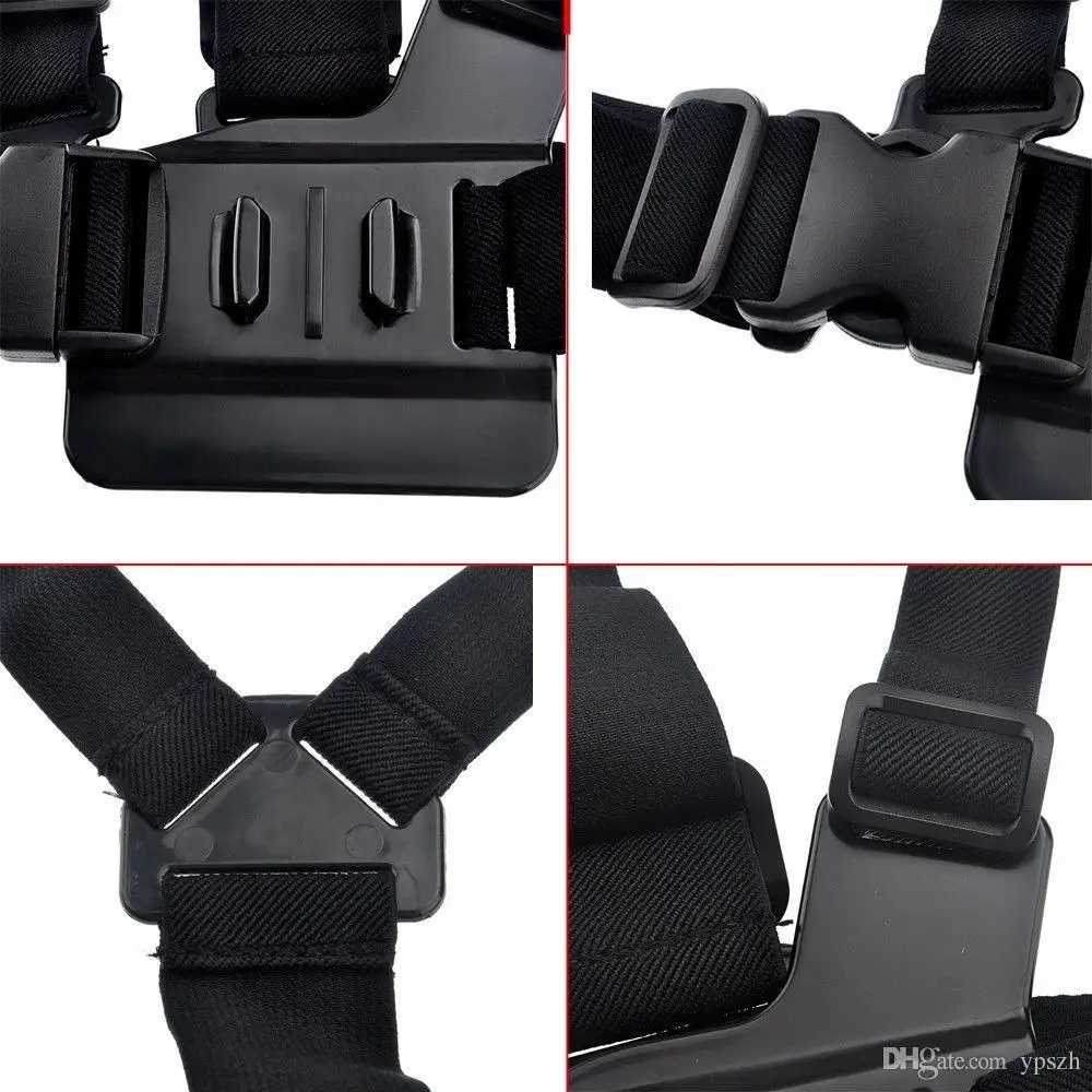 Go Pro аксессуары упругой груди жгут Пояс Гора Chesty для Gopro Hero 4 Hero 4 сеанса 3+ 3 2 SJ4000 SJ5000 Спорт Камера