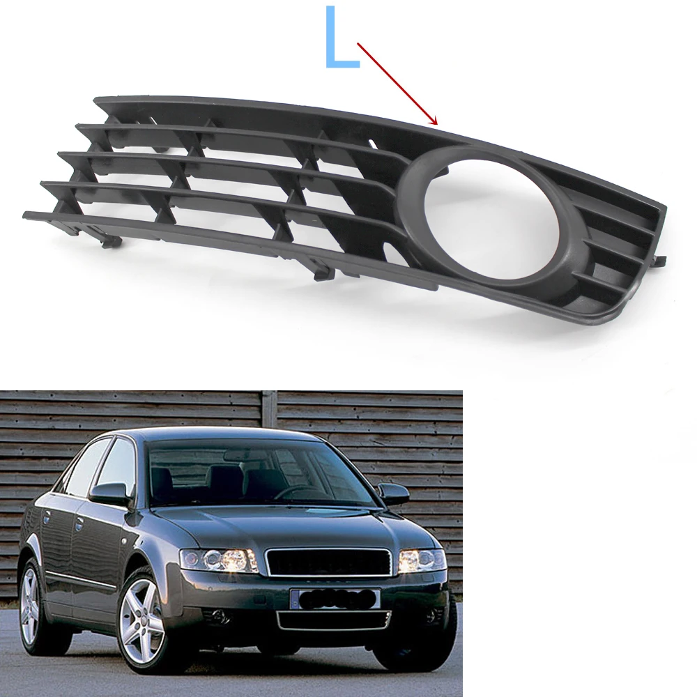 

1 шт. передний нижний Боковой бампер противотуманная фара решетка гриль для Audi A4 B6 седан 2002-2005 03 04 левая сторона 8E0 807 681