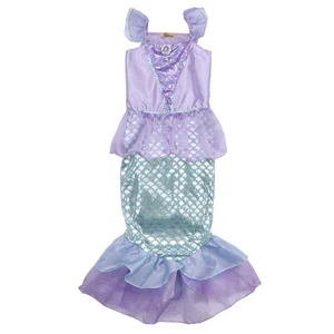 Новинка 2017 года; милое праздничное платье принцессы для девочек; милый костюм с принтом и вырезом лодочкой