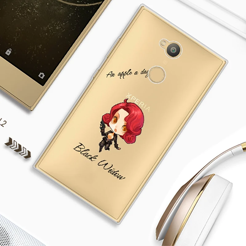 UTOPER Avengers Case For Sony Xperia L2 Silicone Cover Soft TPU Iron Man L1 Ultra slim Covers |