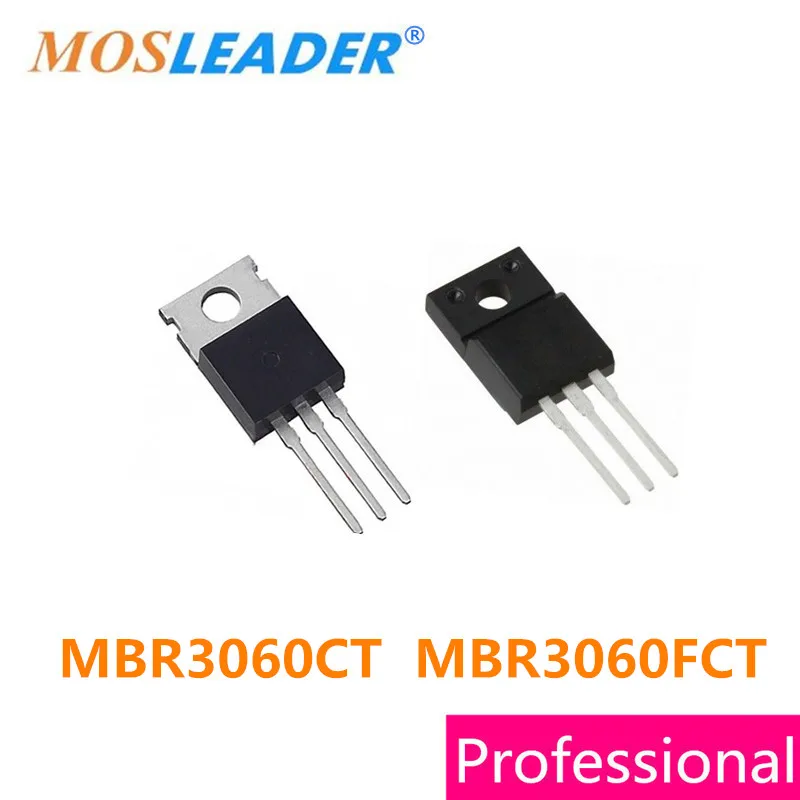 Mosleader 50 шт. MBR3060CT TO220 MBR3060FCT TO220F MBR3060 высокое качество|Запасные части| |