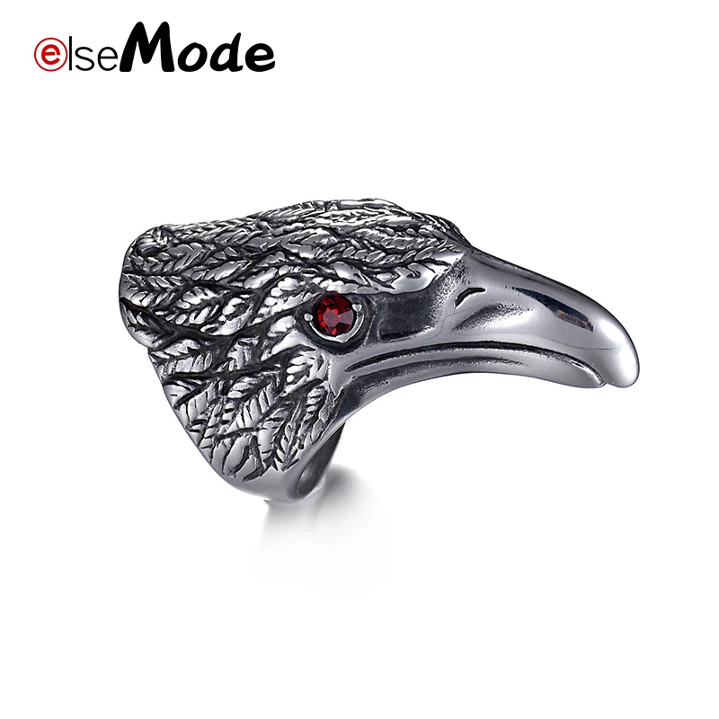 Кольцо ELSEMODE мужское с крупными головами Орлов свадебное Ювелирное Украшение