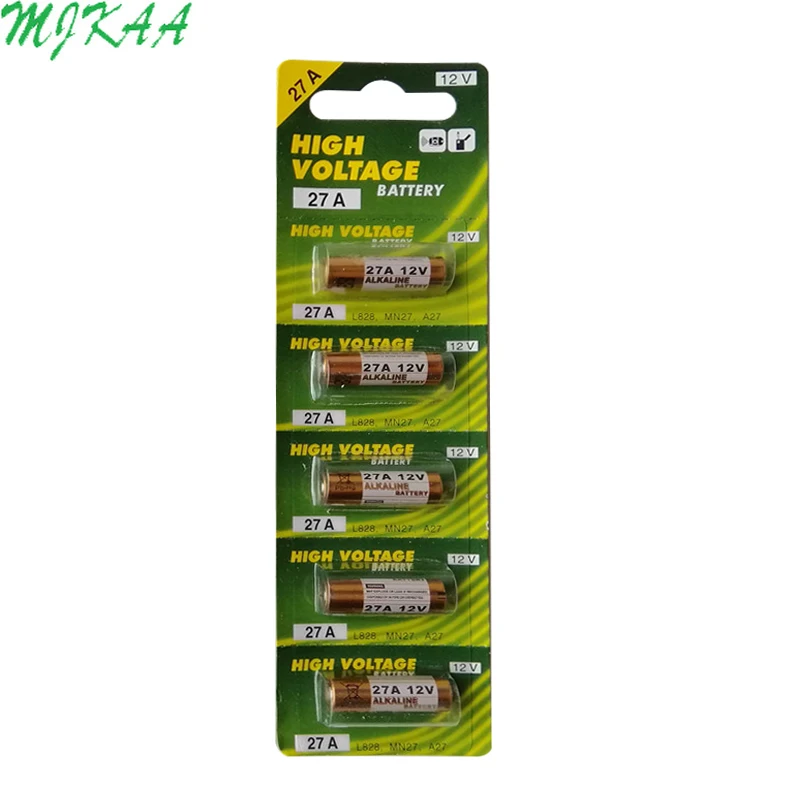 1Card 12v G27A A27 27A GP27A A27 L828 V27GA EL812 EL-812 CA22 ALK27A A27BP для пульт дистанционного управления дверным Управление сухой щелочной Батарея