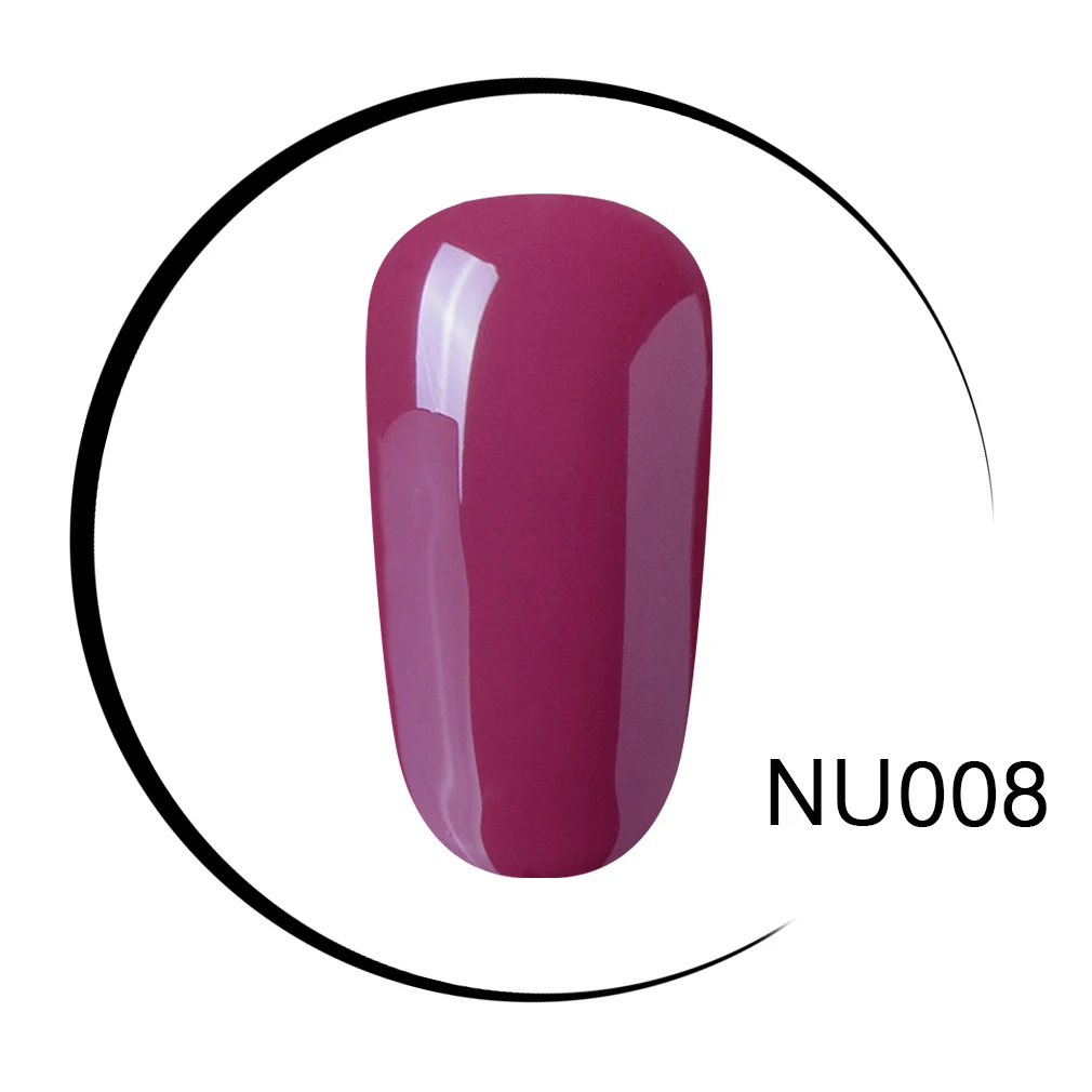 Elite99 винно-красный Гель-лак Lucky color Nail Art Полупостоянный Гель-лак праймер для ногтей Маникюр УФ-лампа для геля лак для ногтей - Цвет: NU008