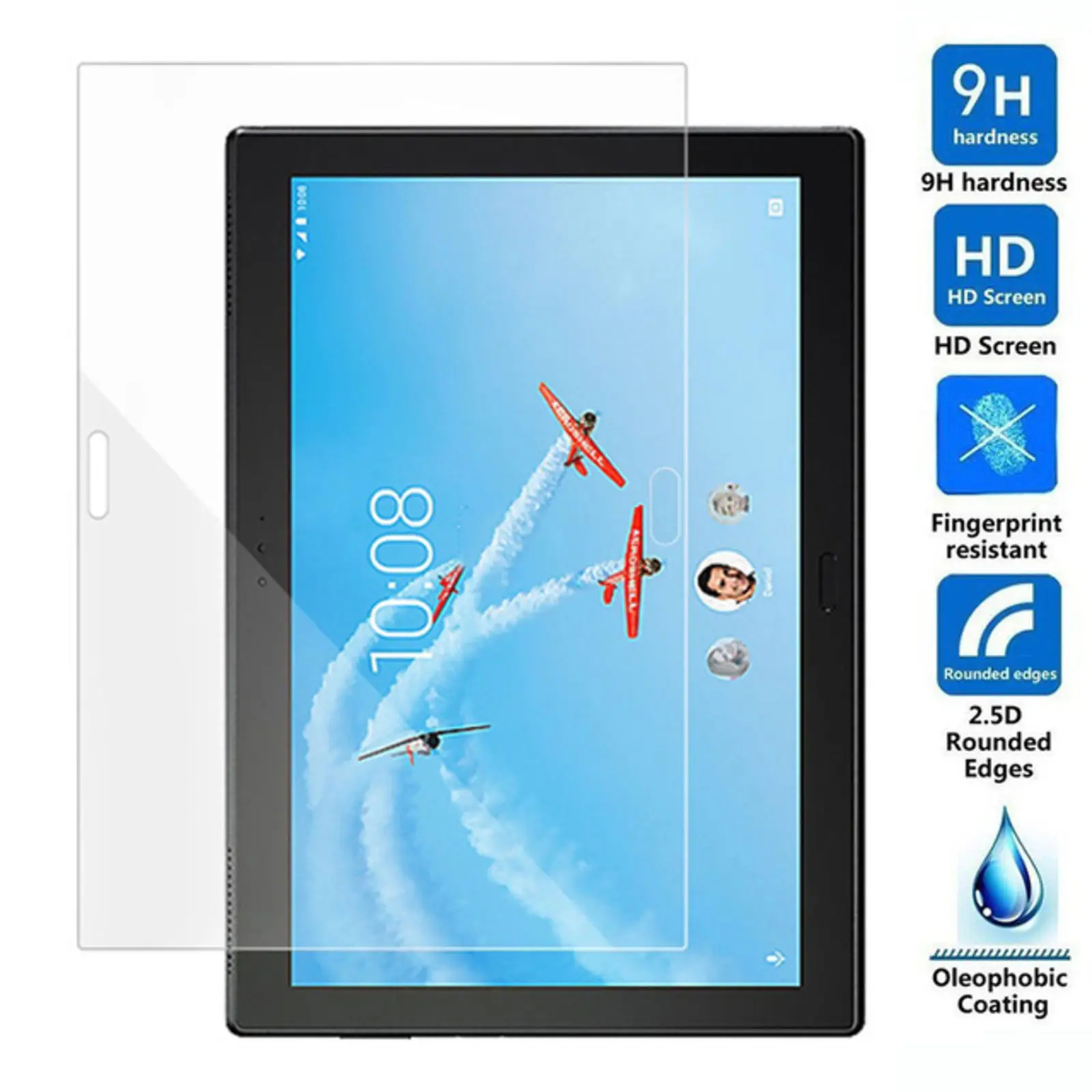 Tempered Glass Противоударная задняя крышка, детский силиконовый чехол-подставка для lenovo TAB4 TAB 4 8 Plus TB-8704 TB-8704 N/X/F, чехол для планшета, чехол+ ручка - Цвет: Tempered Glass