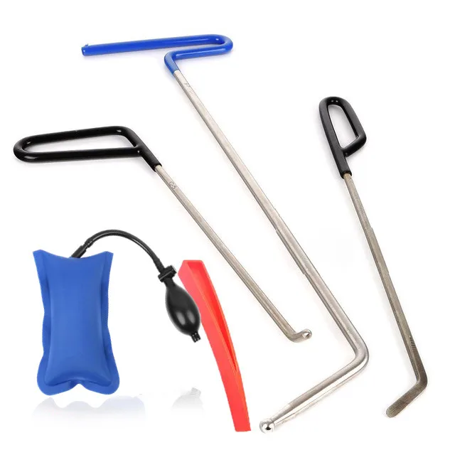 melhor Paintless Dent Ferramenta De Remoção Hastes Kits Com Cunha Vermelha Para Danos Causados Por Granizo Do Carro Dings Reparação Profissional Ferramentas Azul Bomba Cunha