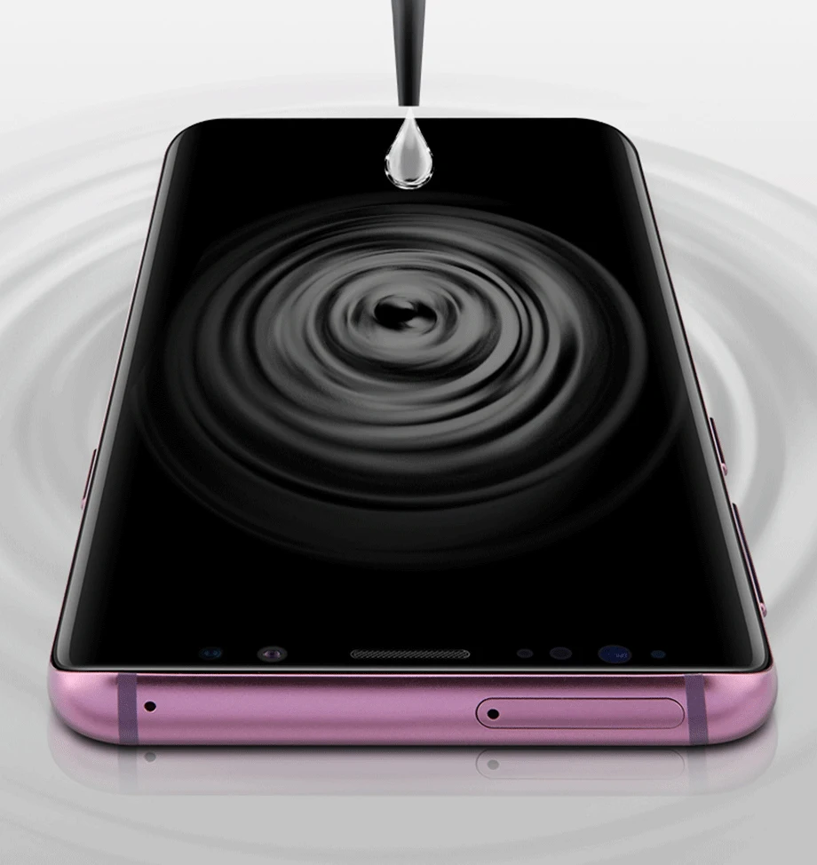 Ультрафиолетовый защитный экран для samsung Note9 8 S8 S9 Plus S10Plus Note 10 Plus из закаленного стекла mate 30 Pro UV Liquid P30 pro