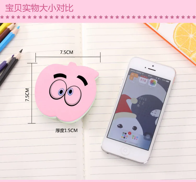 3 шт./партия 100 листов милые Kawaii post it наклейки холодильник cticker самоклеящаяся