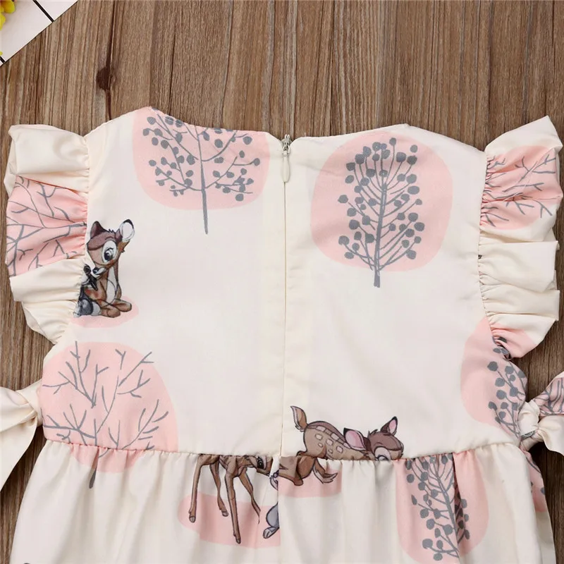 PUDCOCO Newest 2020 Fashion Sweet Newborn Baby Girl Deer Romper Cotton Summer Kids Jumpsuit Clothes Casual Girls Outfits 0-24M | Детская