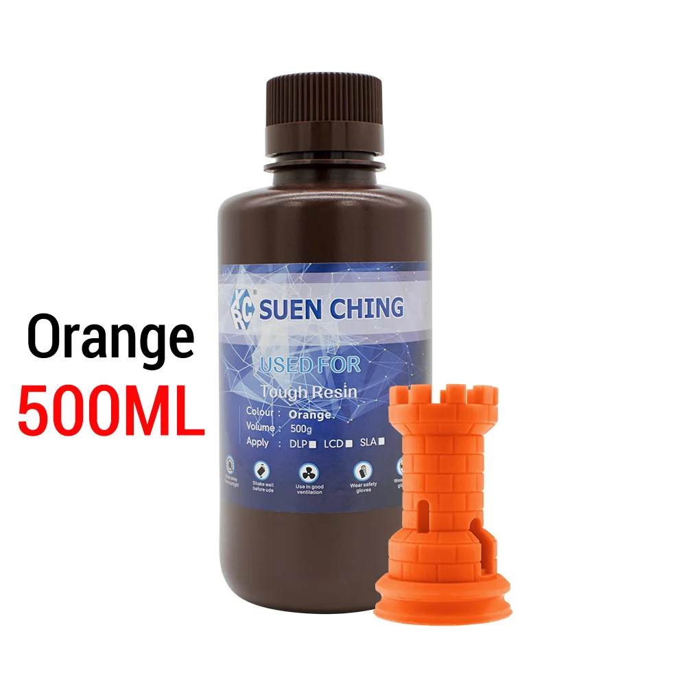 Orange-500ML 3d принтер ЖК-полимерный материал SLA УФ-отверждение 3D печать с низким запахом жесткая полимерная нить для Anycubic Photon Anet Sparkmaker - Цвет: Orange-500ML